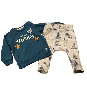 4/$20 Baby Boy 3-6 month Outfit Clothing Lot Pants Joggers Sweater Pullover 🛑